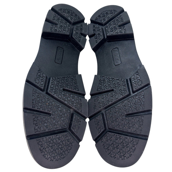 Abeo Boulevard Leather Penny Loafer Beige Size 7 Neutral Lug Sole Slip On - Picture 7 of 8